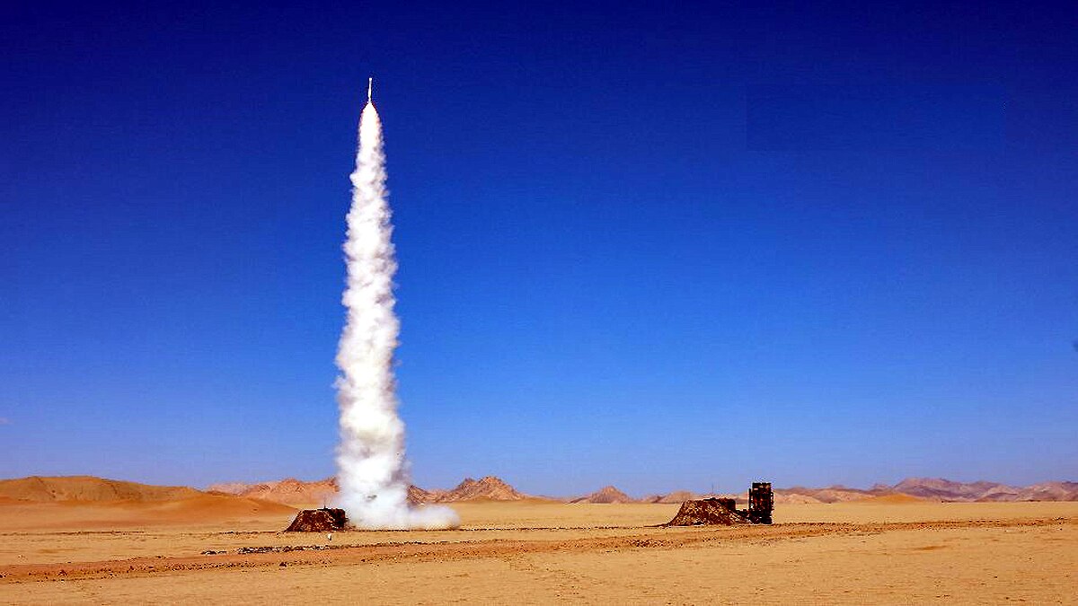 China launched medium range HQ-16 missile
