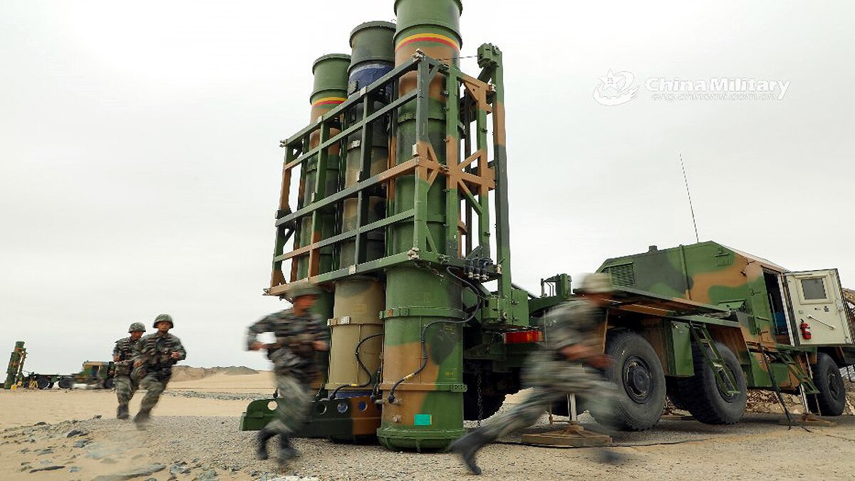 China launched medium range HQ-16 missile