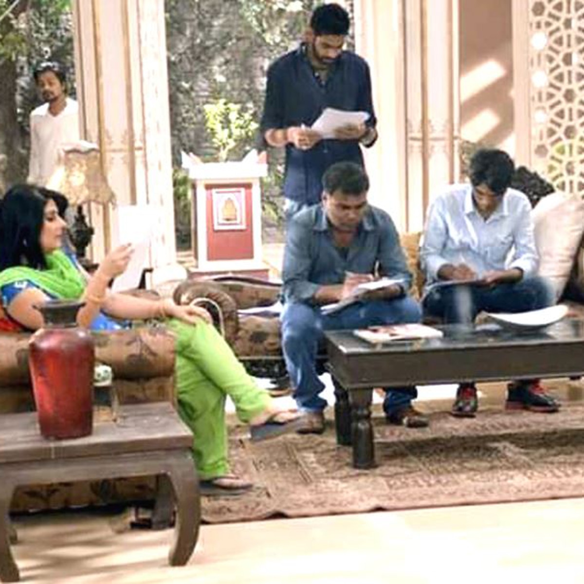 रामवृक्ष गौड़ सेट पर 