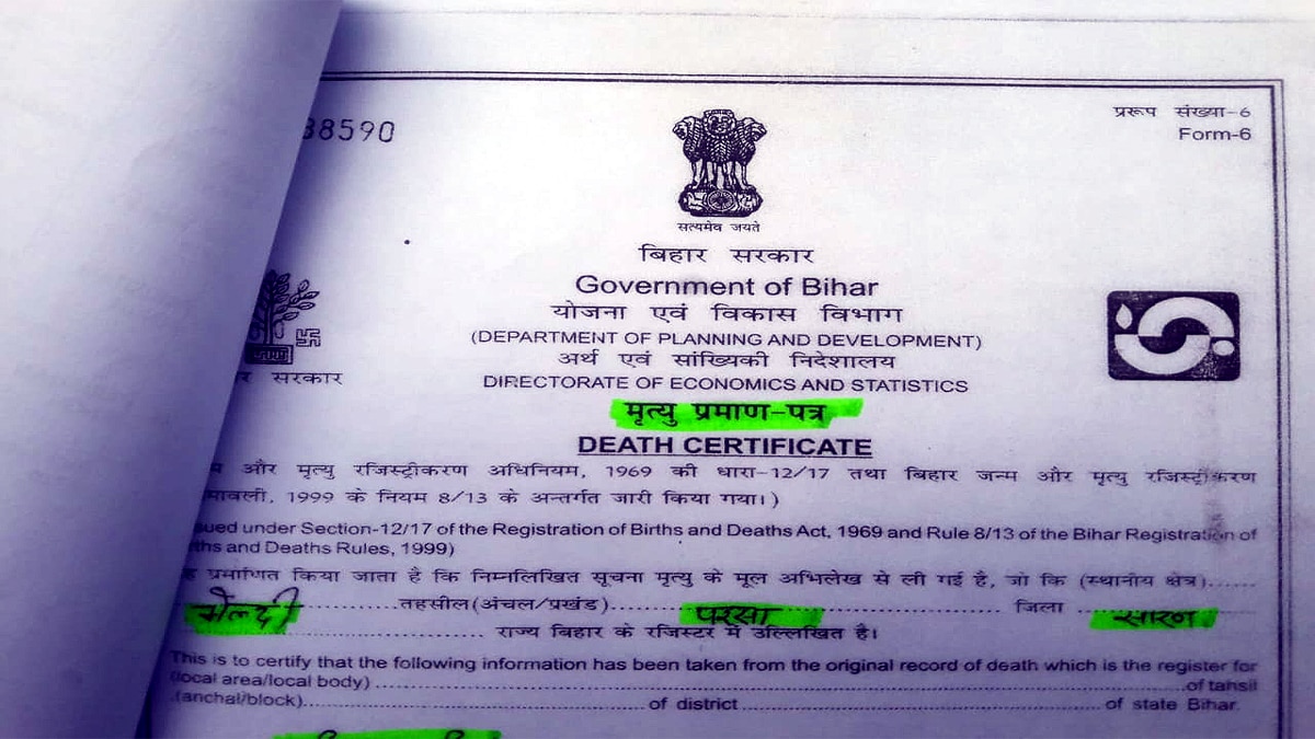 Saran Divyang Dead and Government Employees are working MGNREGA