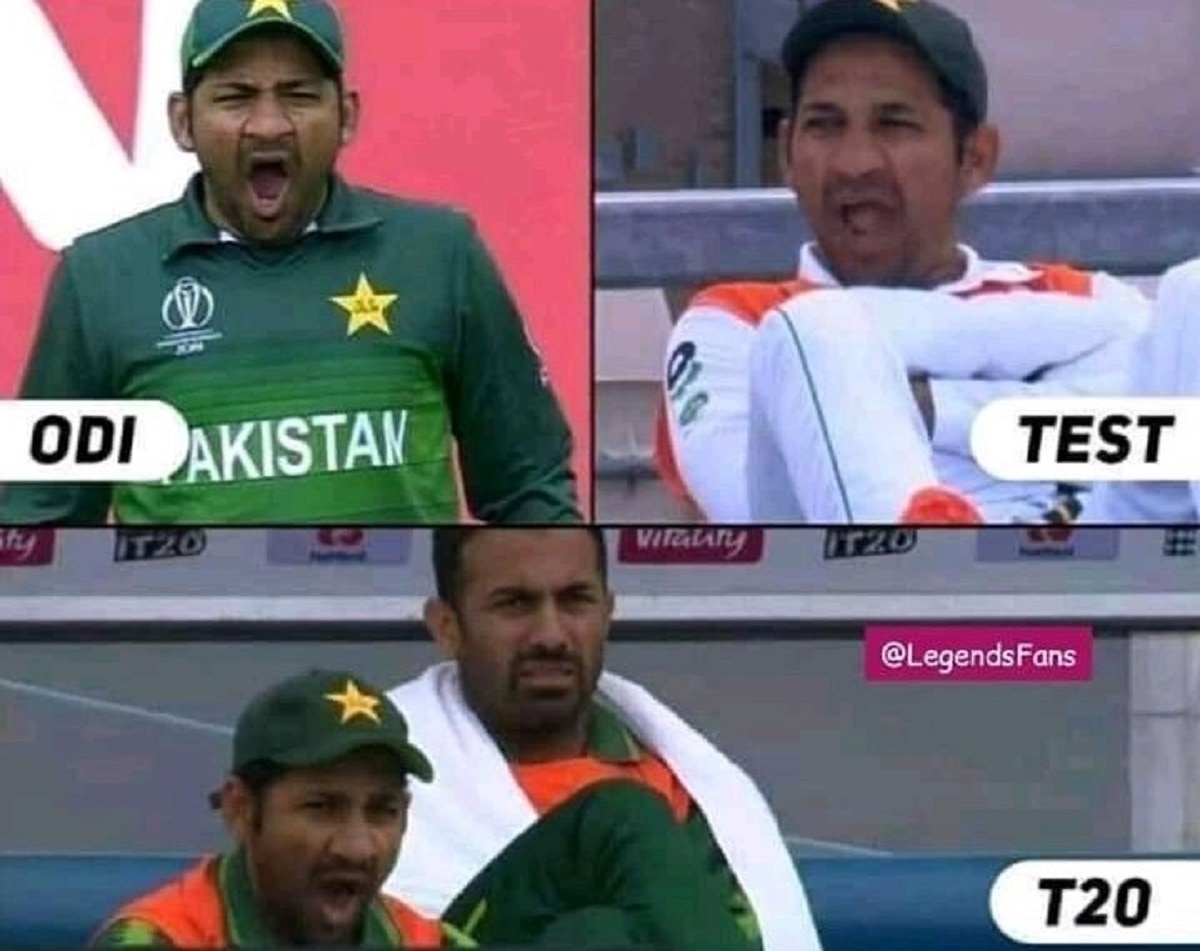 मैच के दौरान सरफराज अहमद फिर जम्हाई लेते पाए गए