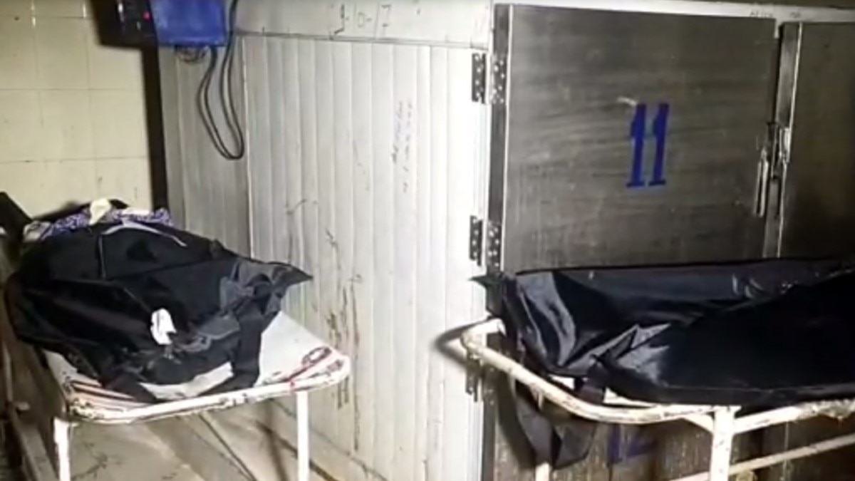 इंदौर के सरकारी अस्पताल में शव बना कंकाल (फोटो आजतक)