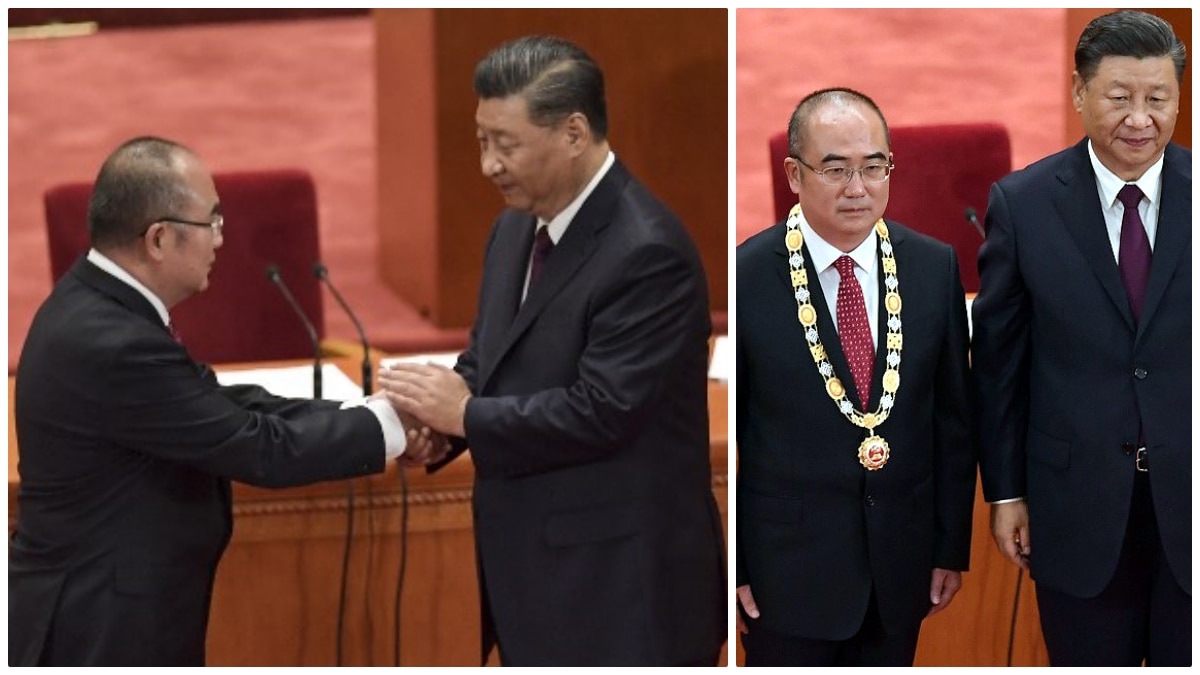 President Xi Jinping Awarded Zhang Dingyu