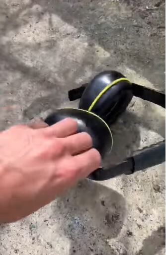 हेडफोन में छुपी हुई थी मकड़ी