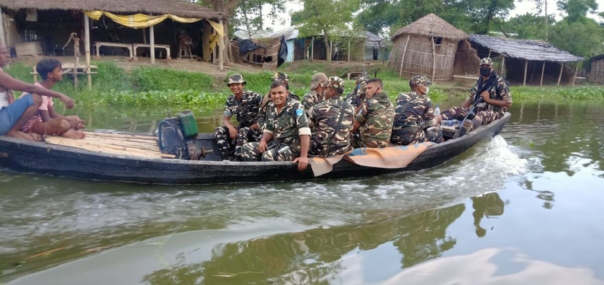 दरभंगा में मोटर बोट से शुरू हुई पुलिस पेट्रोलिंग