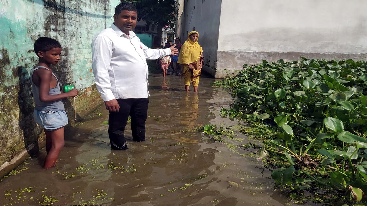 Darbhanga Flood water 300 houses people submerged in water
