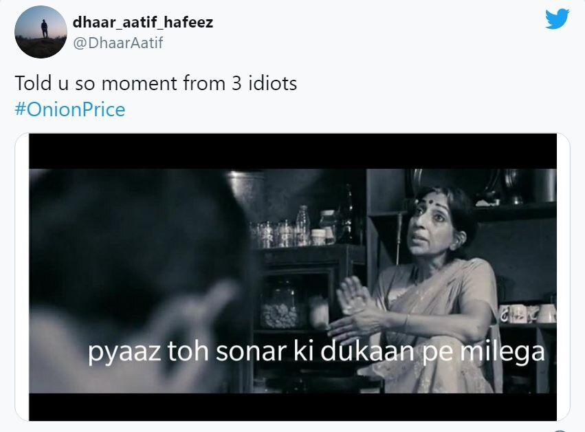 प्याज की बढ़ती कीमतों पर फिल्मी हुआ सोशल मीडिया