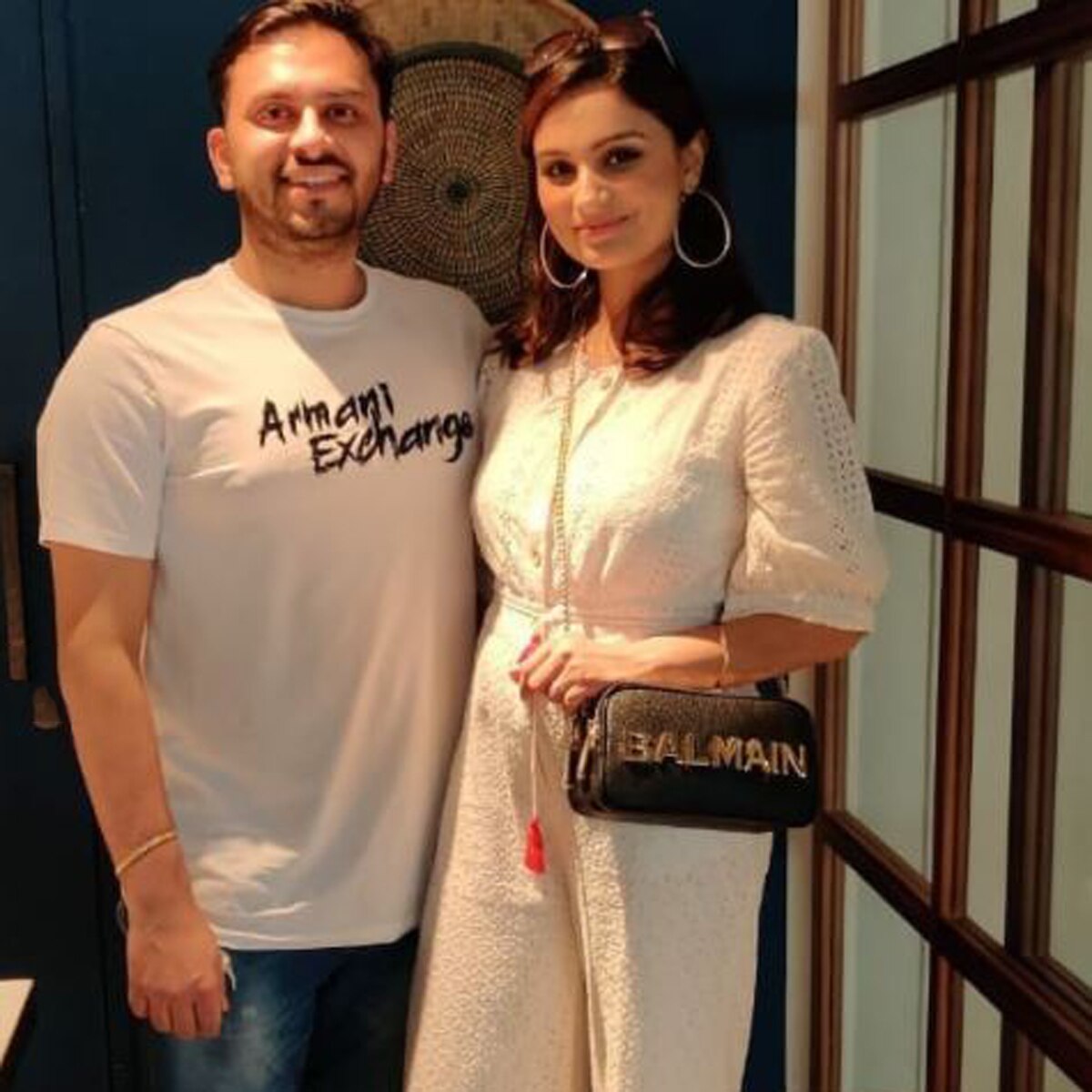 ड‍िंपी गांगुली पति के साथ