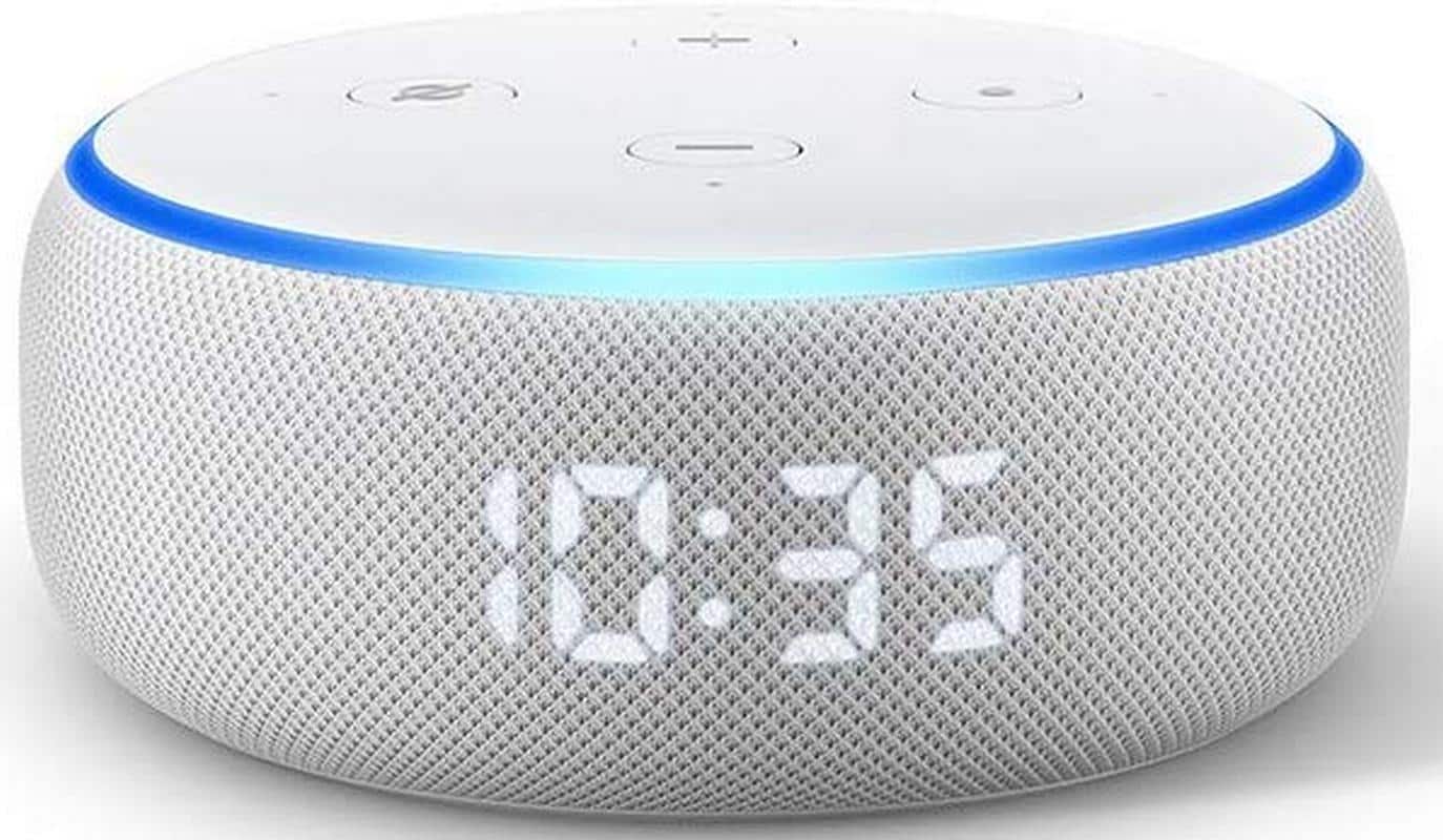 Echo dot with clock 