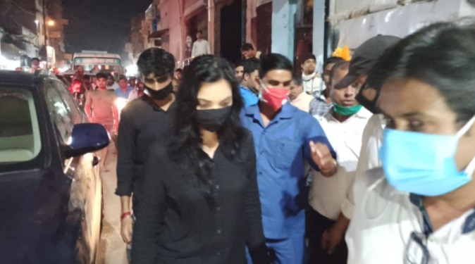 लखीसराय में पुष्पम प्रिया चौधरी ने निकाली बाइक रैली.