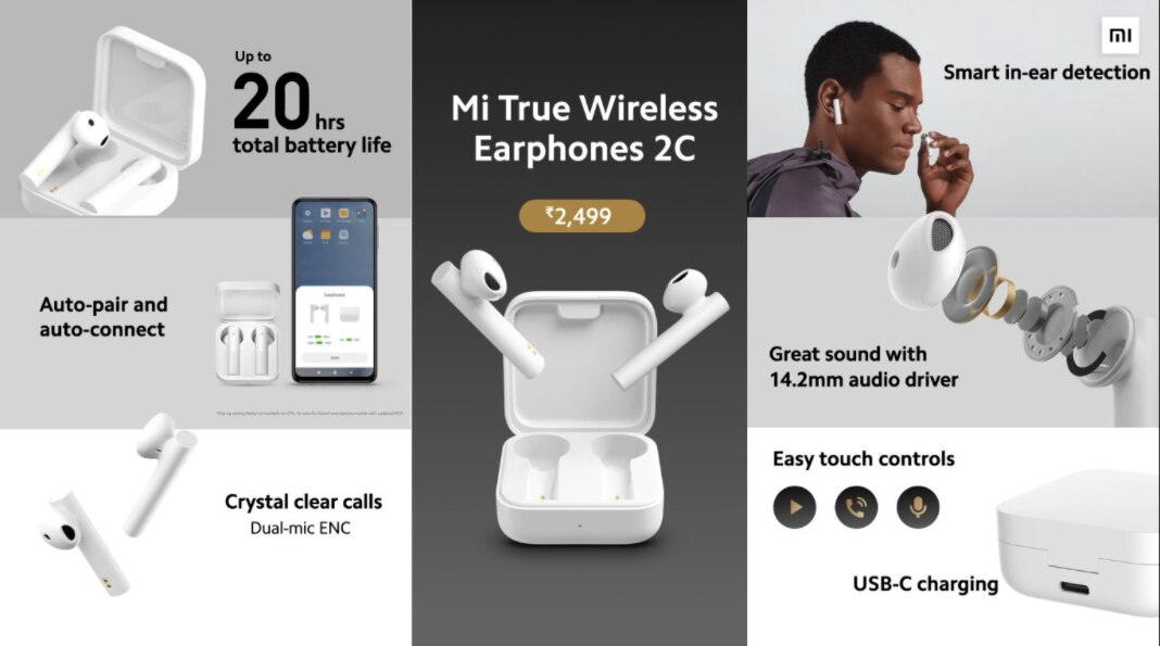Mi True Wireless Earphones 2C price