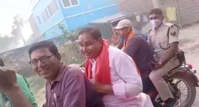 मंत्री महेश्वर हजारी ने बताया विरोधियों की साजिश.