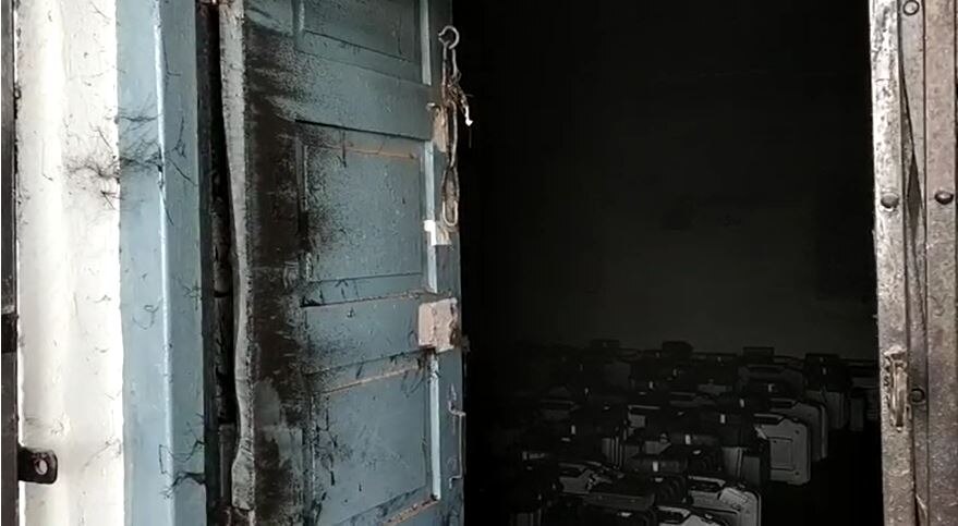 EVM मशीनों में लगी आग