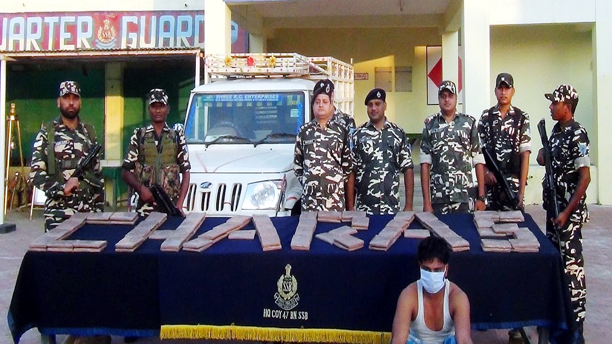 Charas confiscated by SSB Raxaul of Bihar-Nepal border  