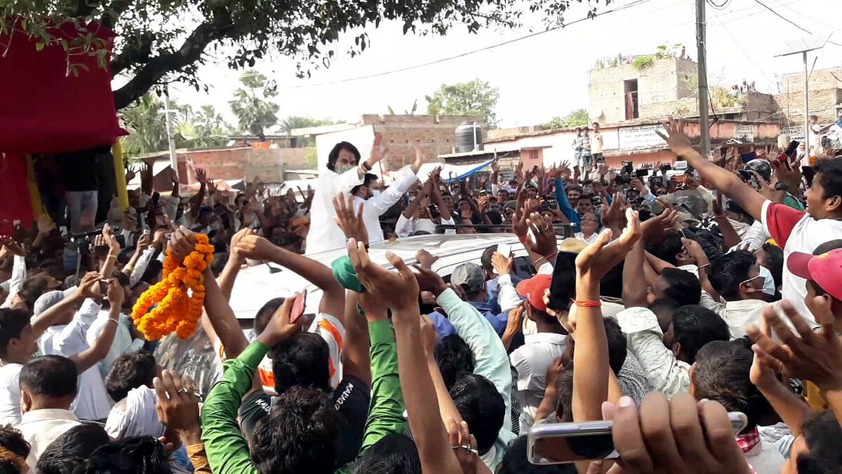  Tej pratap nomination from Hasanpur Tejaswi