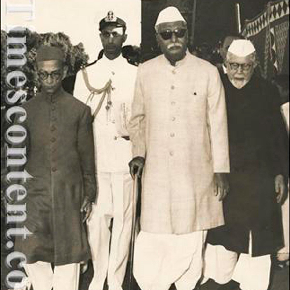 Dr Rajendra Prasad, khawaja Abdul Majid and Prof Mujeeb at Jamia