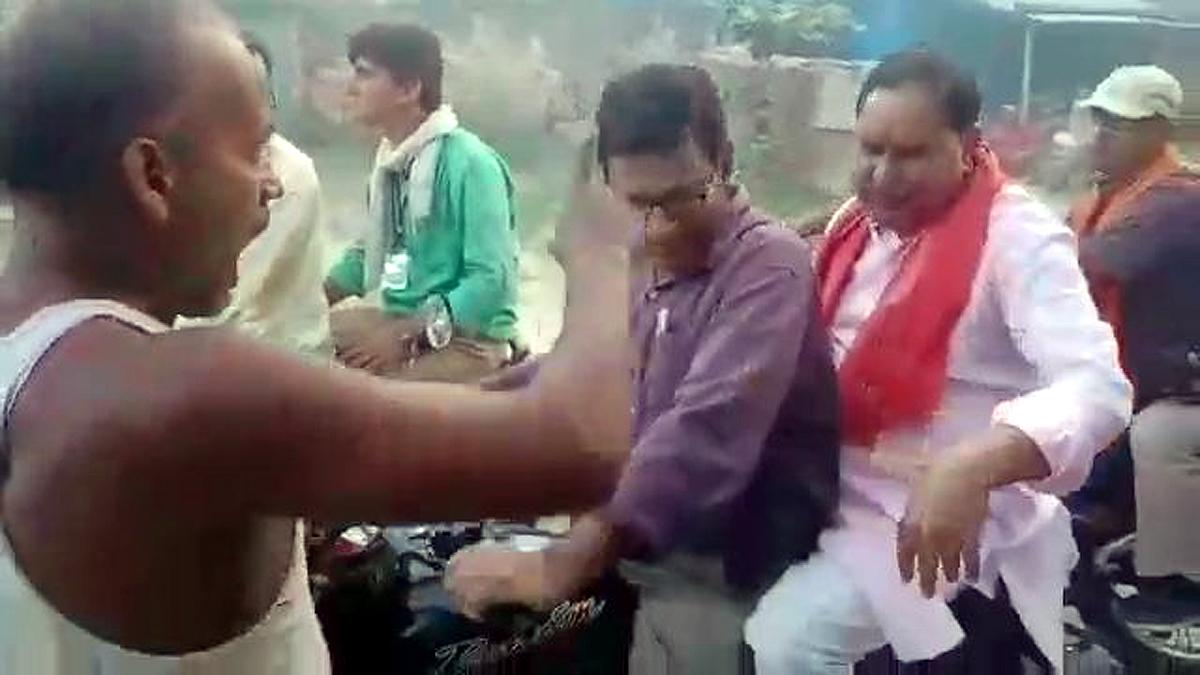 Villager stopped MLA entering in their village