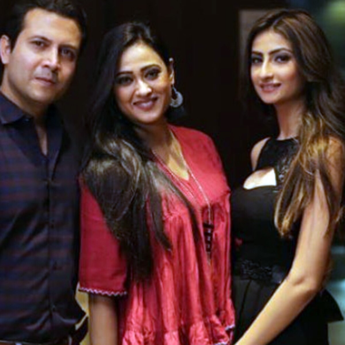 श्वेता, अभ‍िनव और बेटी पलक त‍िवारी 