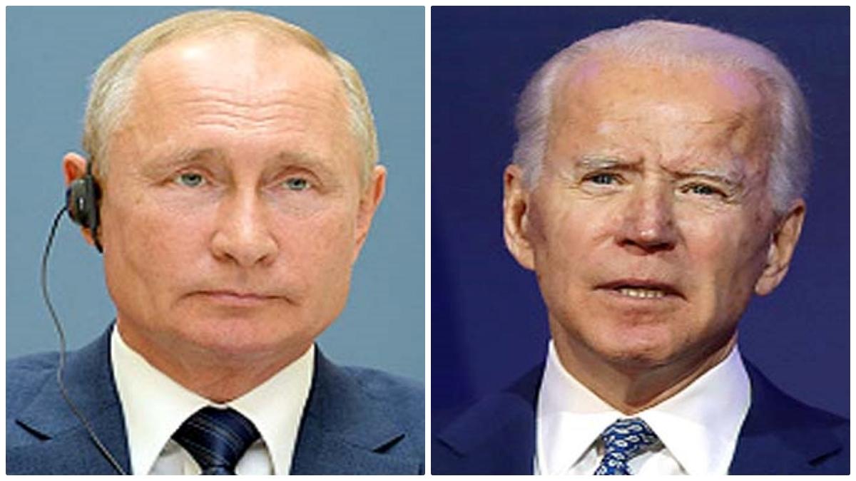 Vladimir Putin and Joe Biden