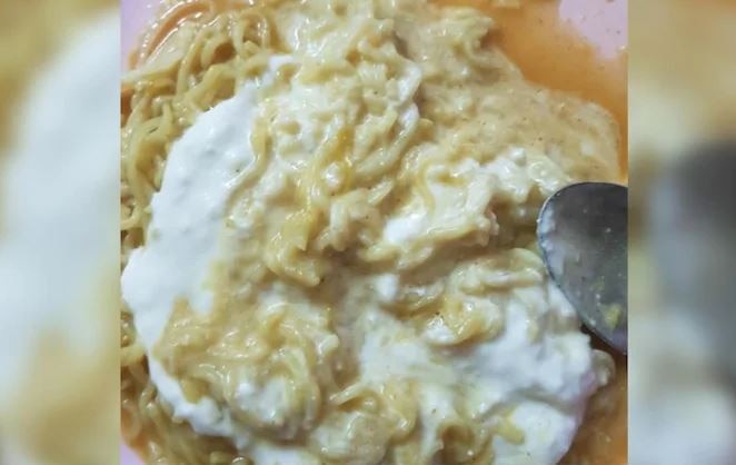 दही के साथ खायी मैगी