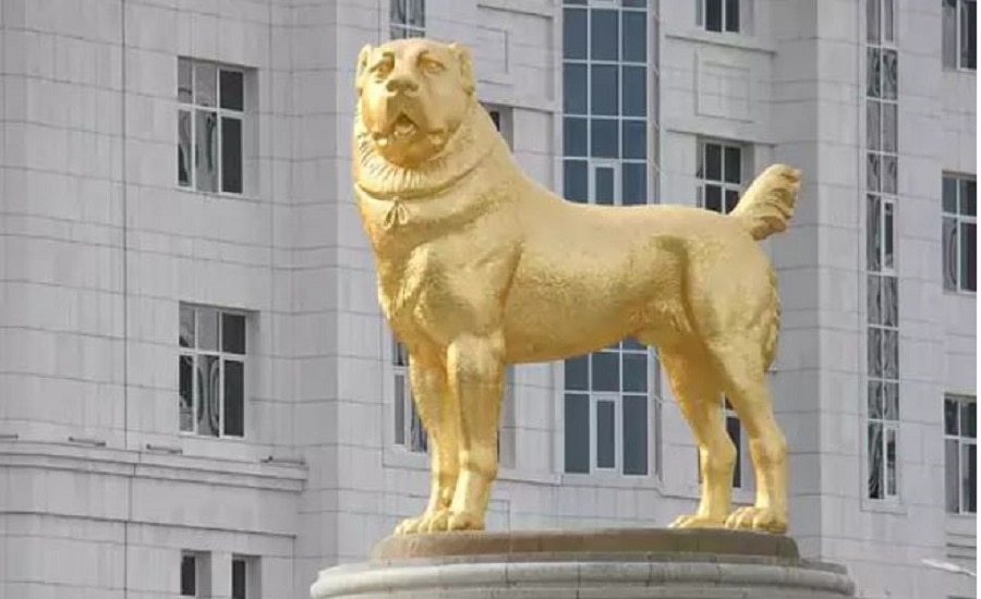 कुत्ते की बनाई 'सोने' की मूर्ति