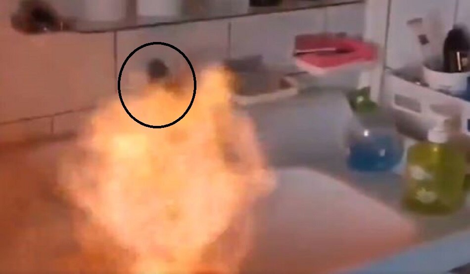 जब टंकी से निकलने लगी आग की लपटें...