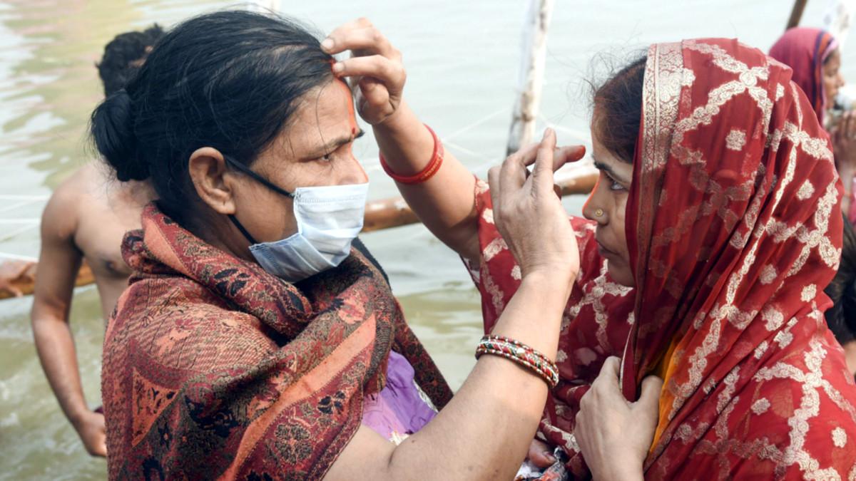 छठ पूजा की तैयारी.