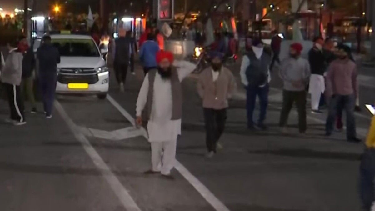 सोनीपत-पानीपत हलदाना बॉर्डर पर रात में तनाव