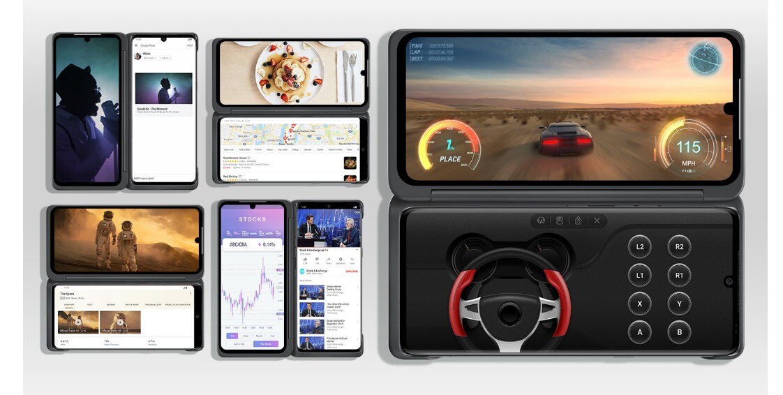 LG Velvet dual-screen