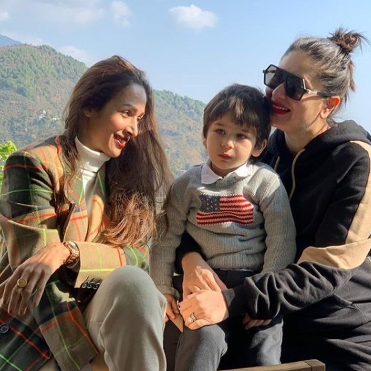 करीना-तैमूर संग  मलाइका अरोड़ा 