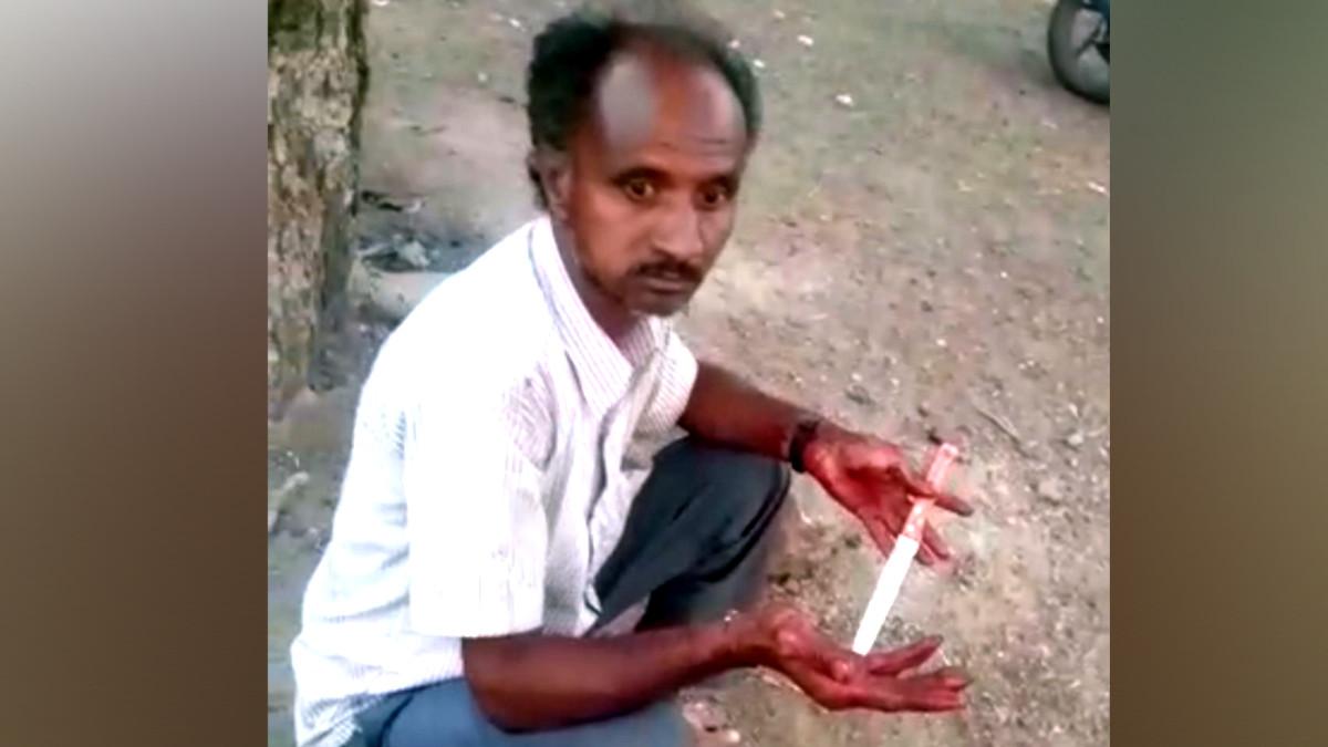 मां की हत्‍या का आरोपी बेटा गणपत वर्मा.   