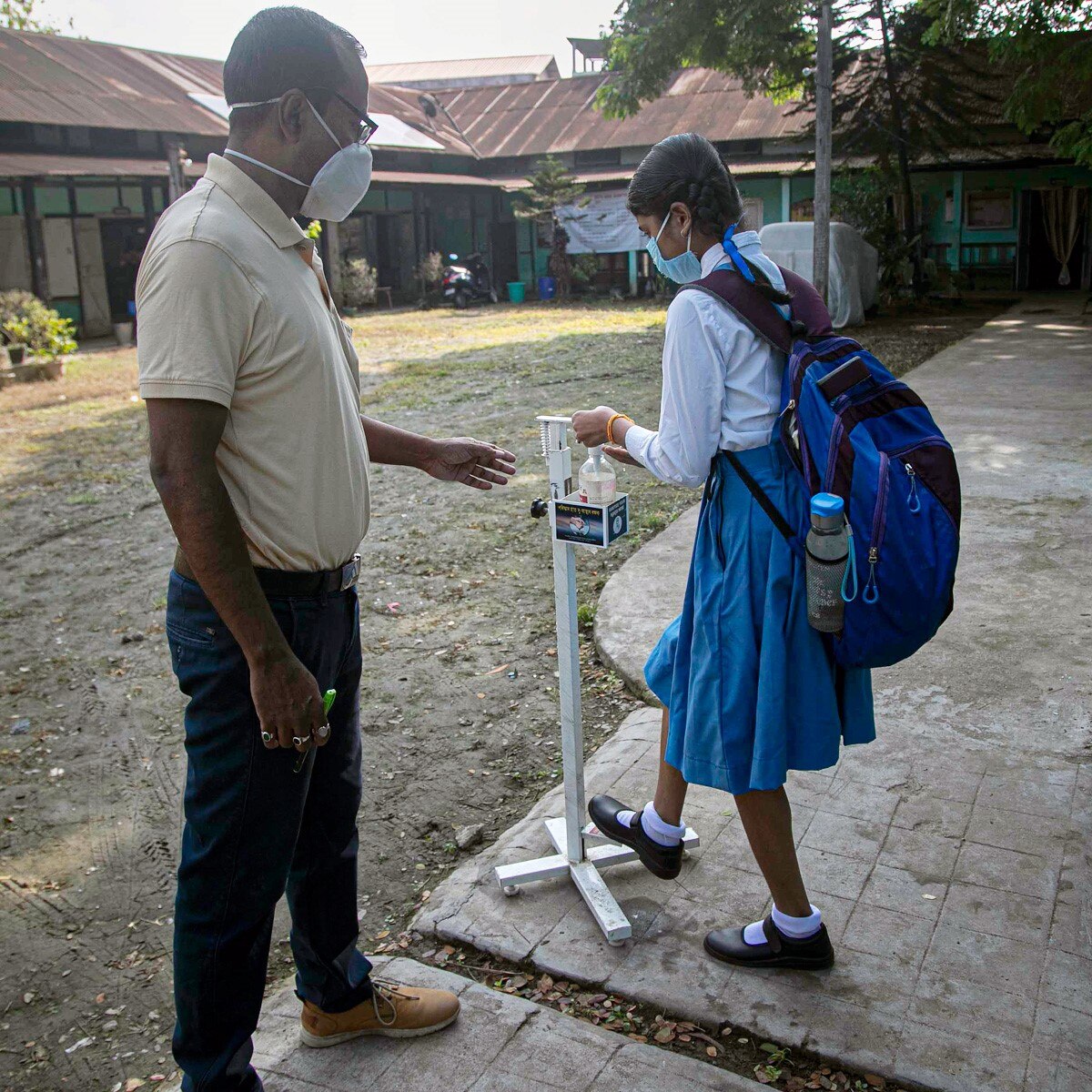 Preventive measures taken in Gauhati schools, Assam (Photo: AP)