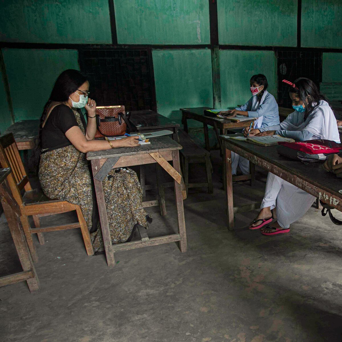 Preventive measures taken in Gauhati schools, Assam (Photo: AP)