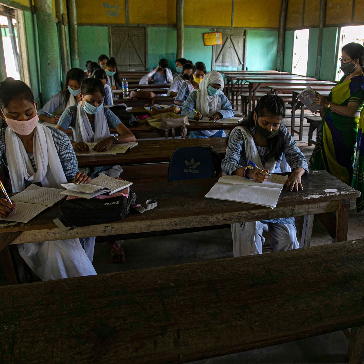 Preventive measures taken in Gauhati schools, Assam (Photo: AP)