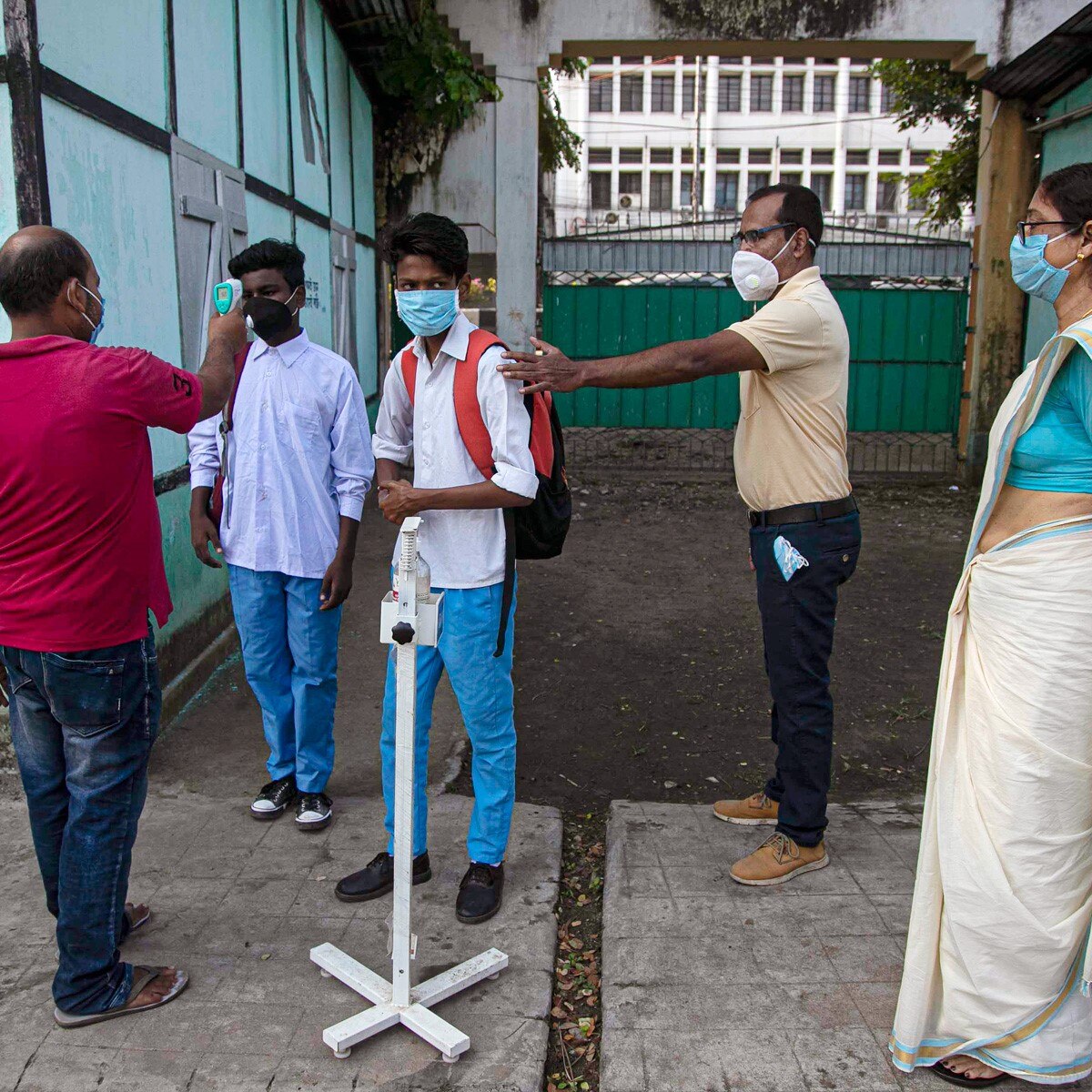Preventive measures taken in Gauhati schools, Assam (Photo: AP)