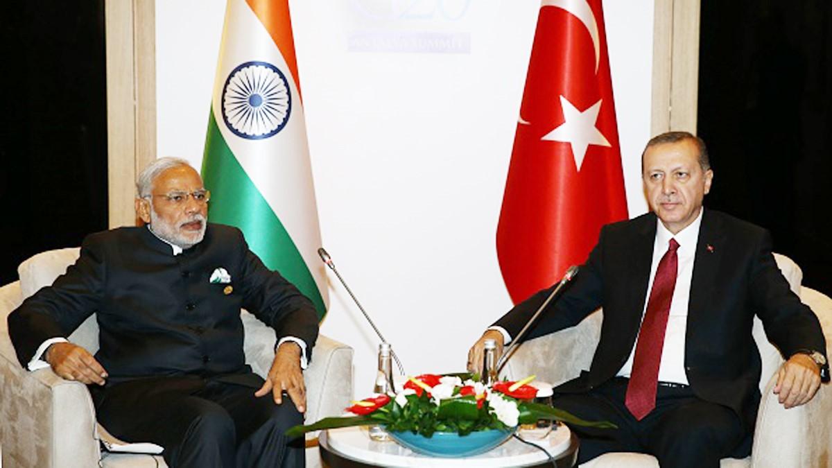 Prime Minister Narendra Modi  with Turkish PM Recep Tayyip Erdogan(GettyImages)