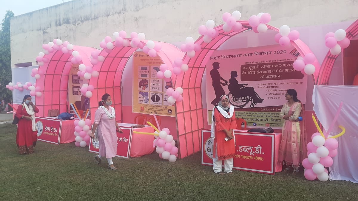 पांच विधानसभा में बनाये गये 10 महिला बूथ.