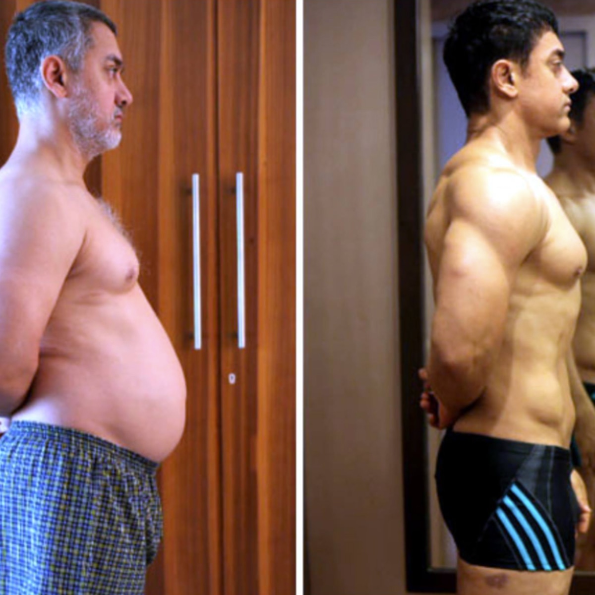 आमिर खान ट्रांसफॉर्मेशन 