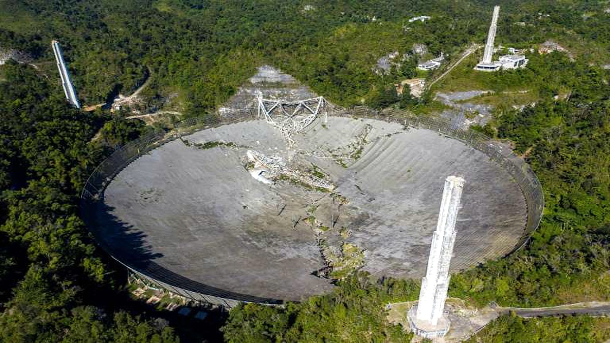 World Most Powerful Arecibo Observatory Fully broken