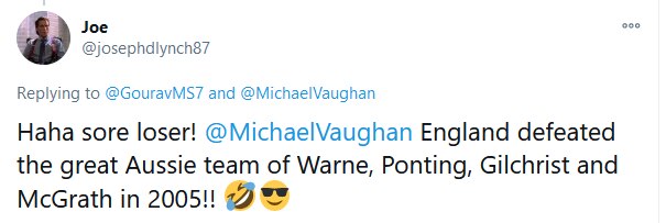 Michael Vaughan tweet