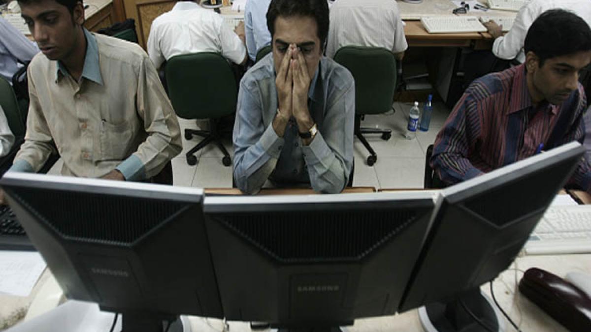 शेयर बाजार में भूचाल