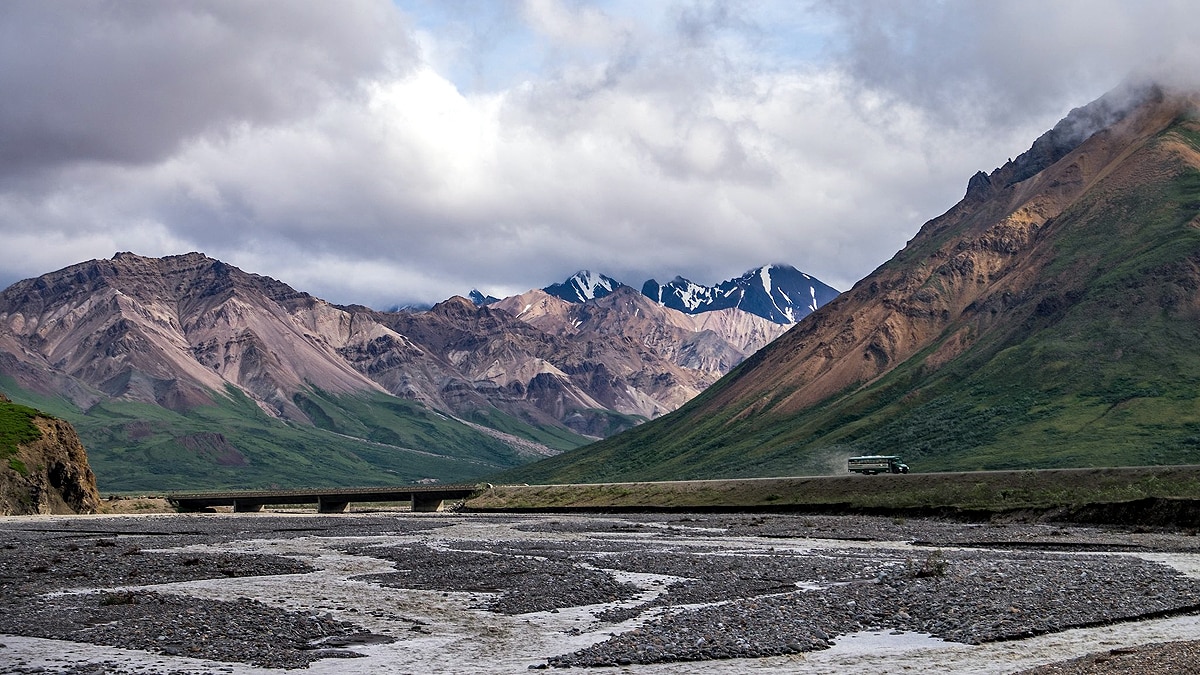 Desert in Forest great kobuk Sand dunes of Alaska