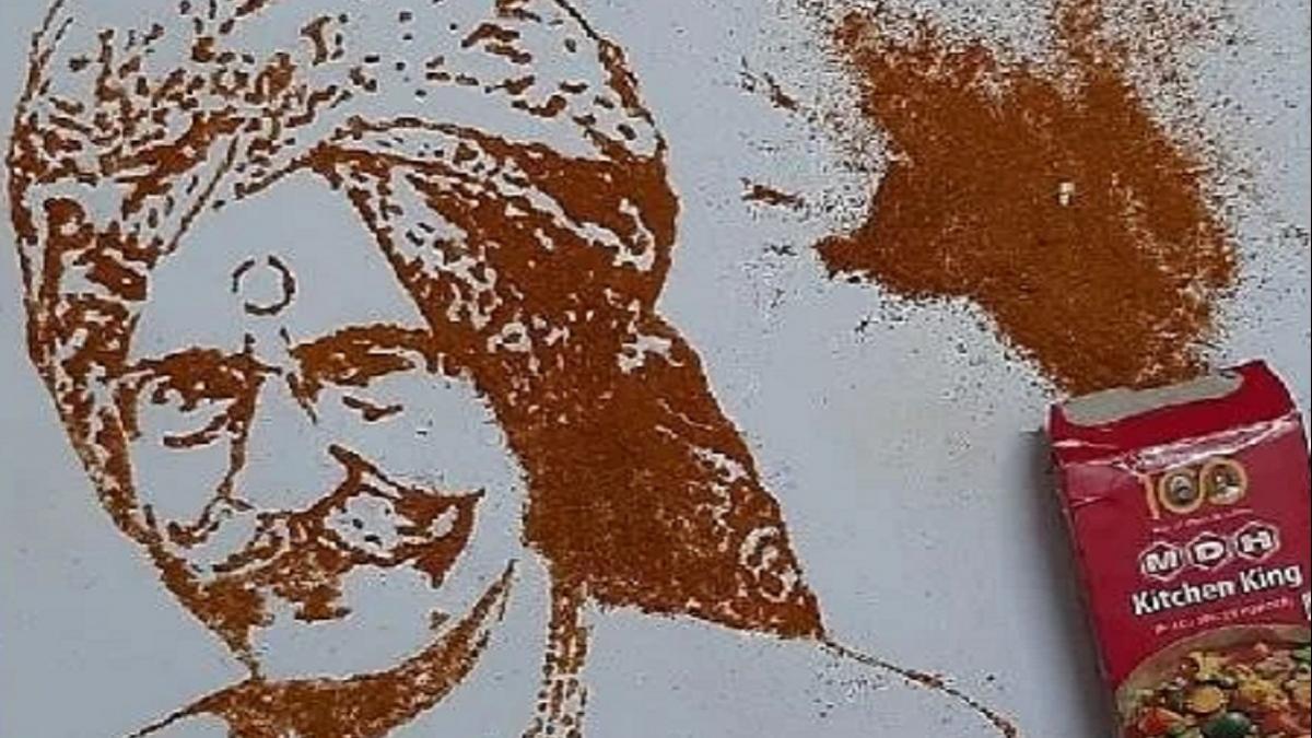 MDH मसाले से धर्मपाल की तस्वीर