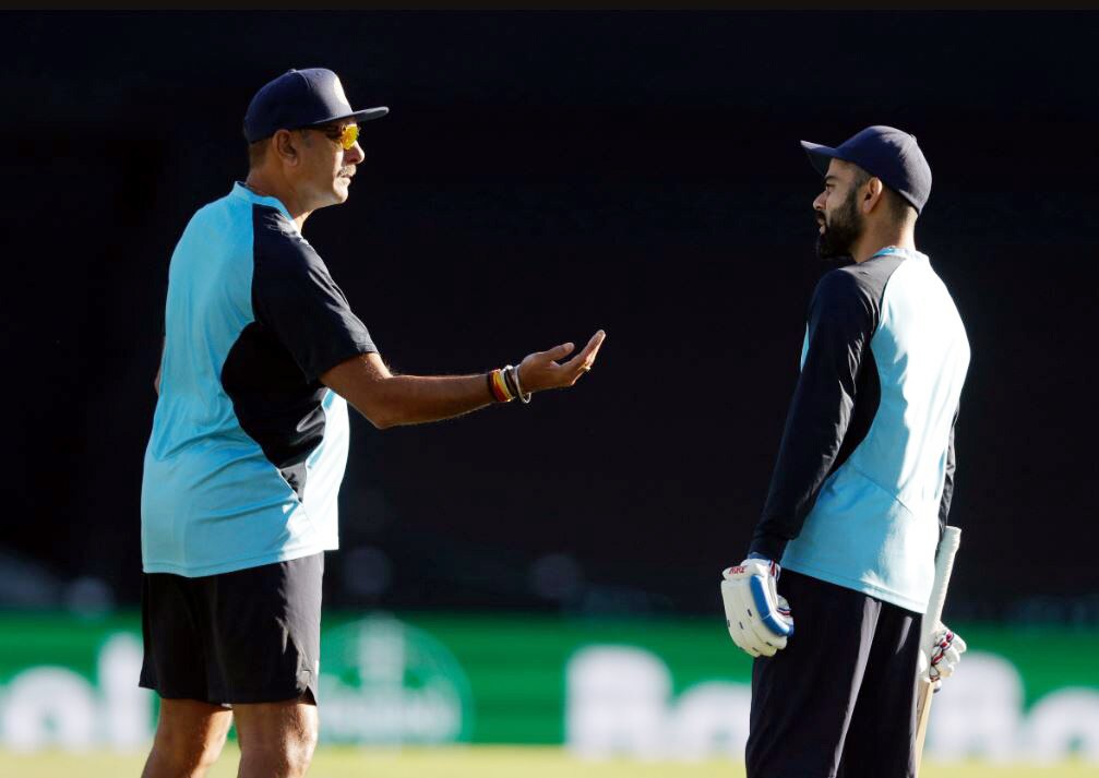 Ravi Shastri and Virat Kohli