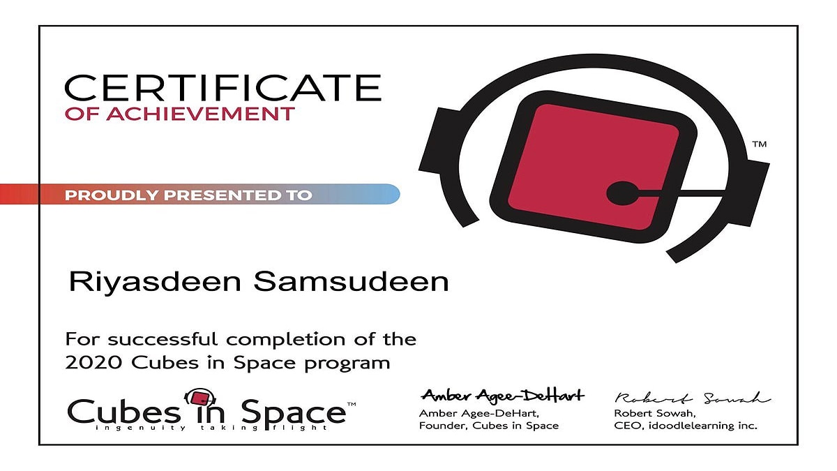 NASA to launch Tamilnadu student's lightest satellite