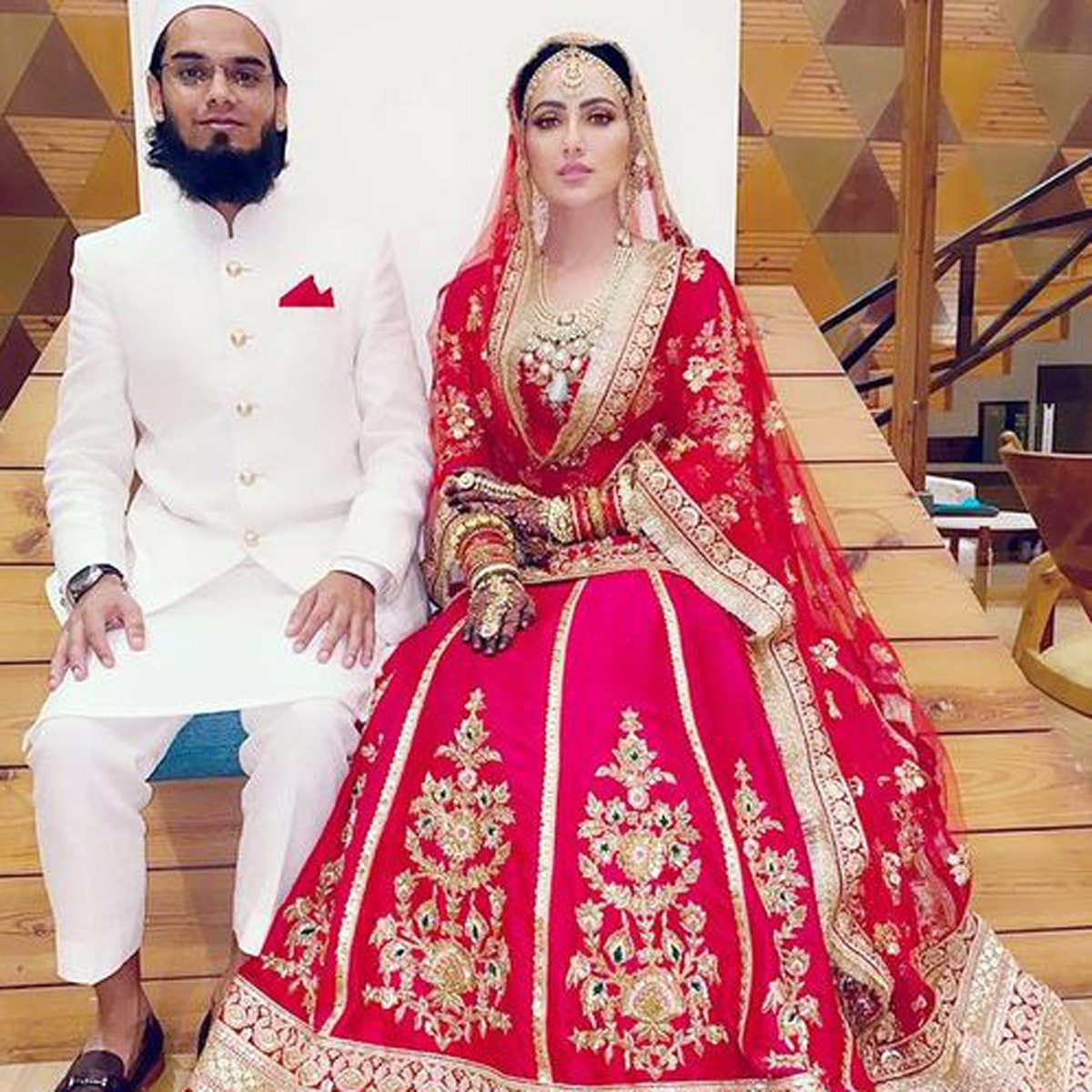 हसबेंड संग सना खान