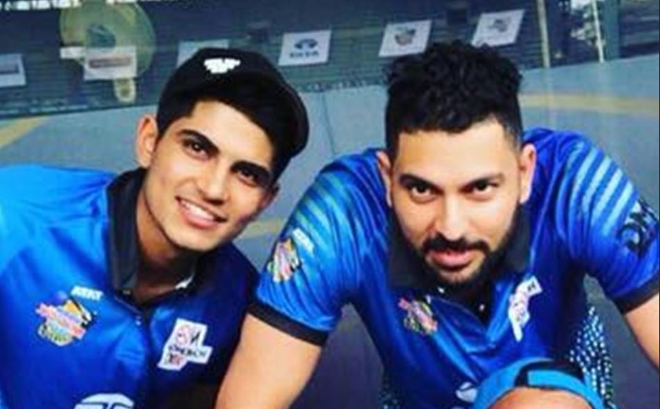 Shubman Gill and Yuvraj Singh