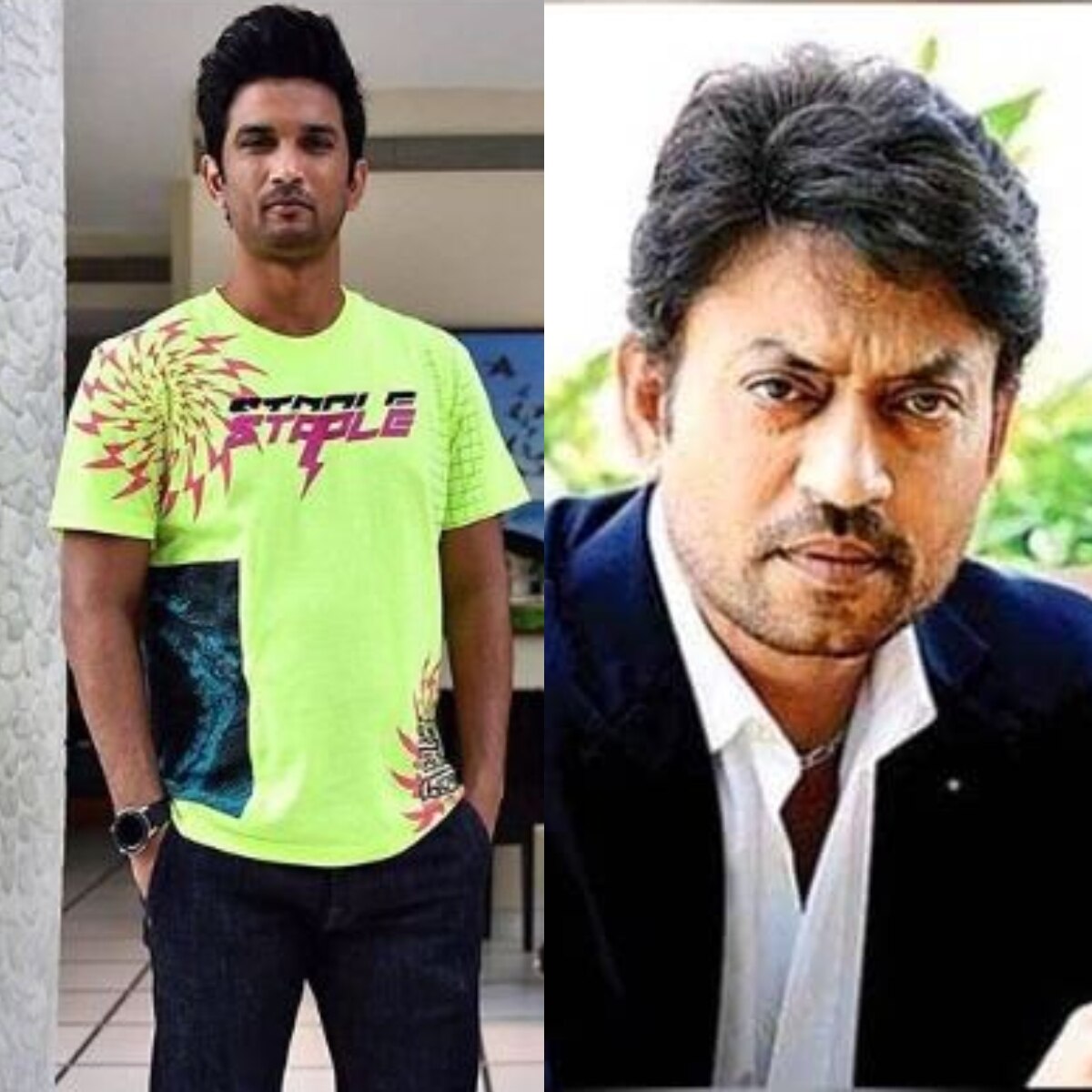 सुशांत सिंह राजपूत और इरफान खान 