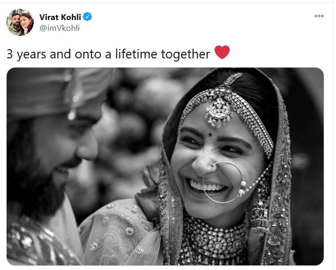 Virat Kohli and Anushka Sharma