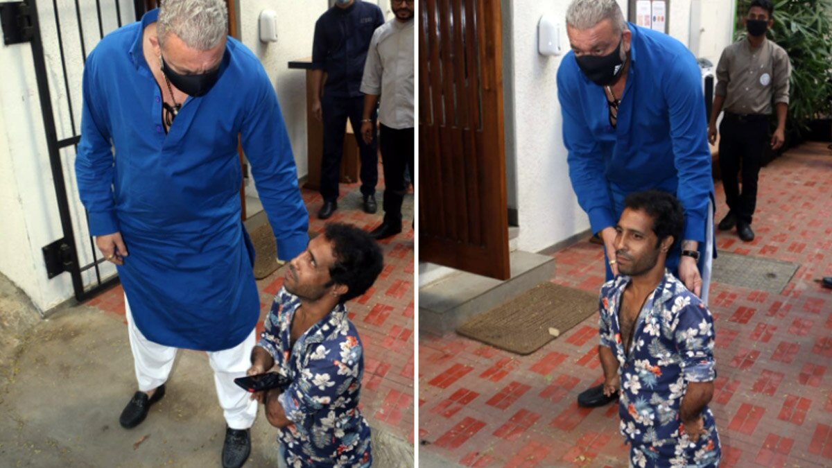 संजय दत्त अपने फैन के साथ 